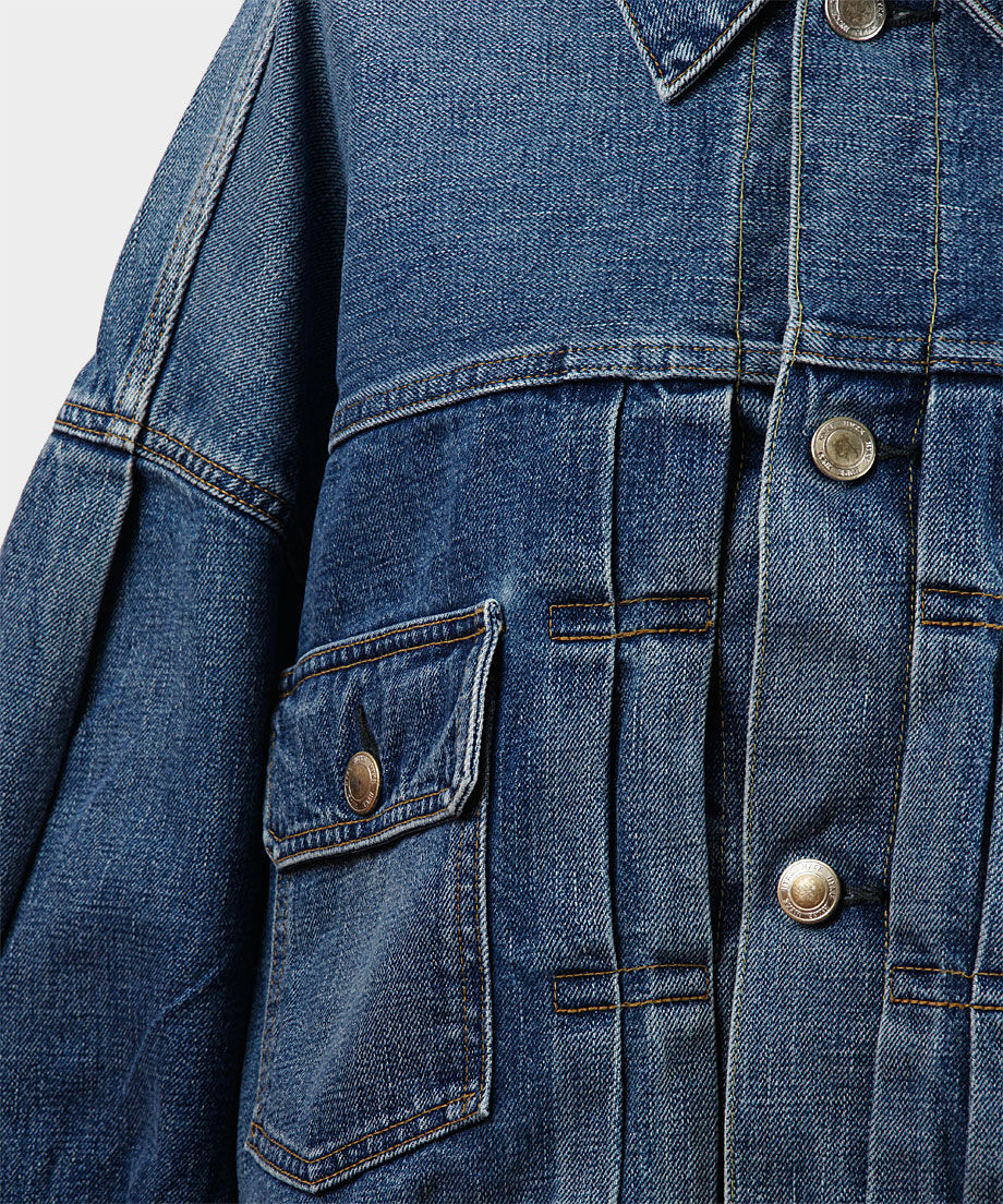 HYKE(ハイク) BALLOON SLEEVE DENIM JACKET/TYPE2 バルー...