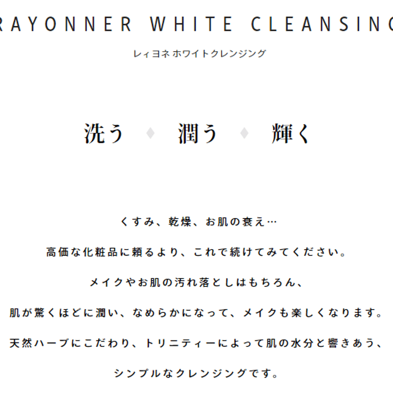 RAYONNER ホワイトクレンジング詰め替え3本セット RAYONNER ホワイト