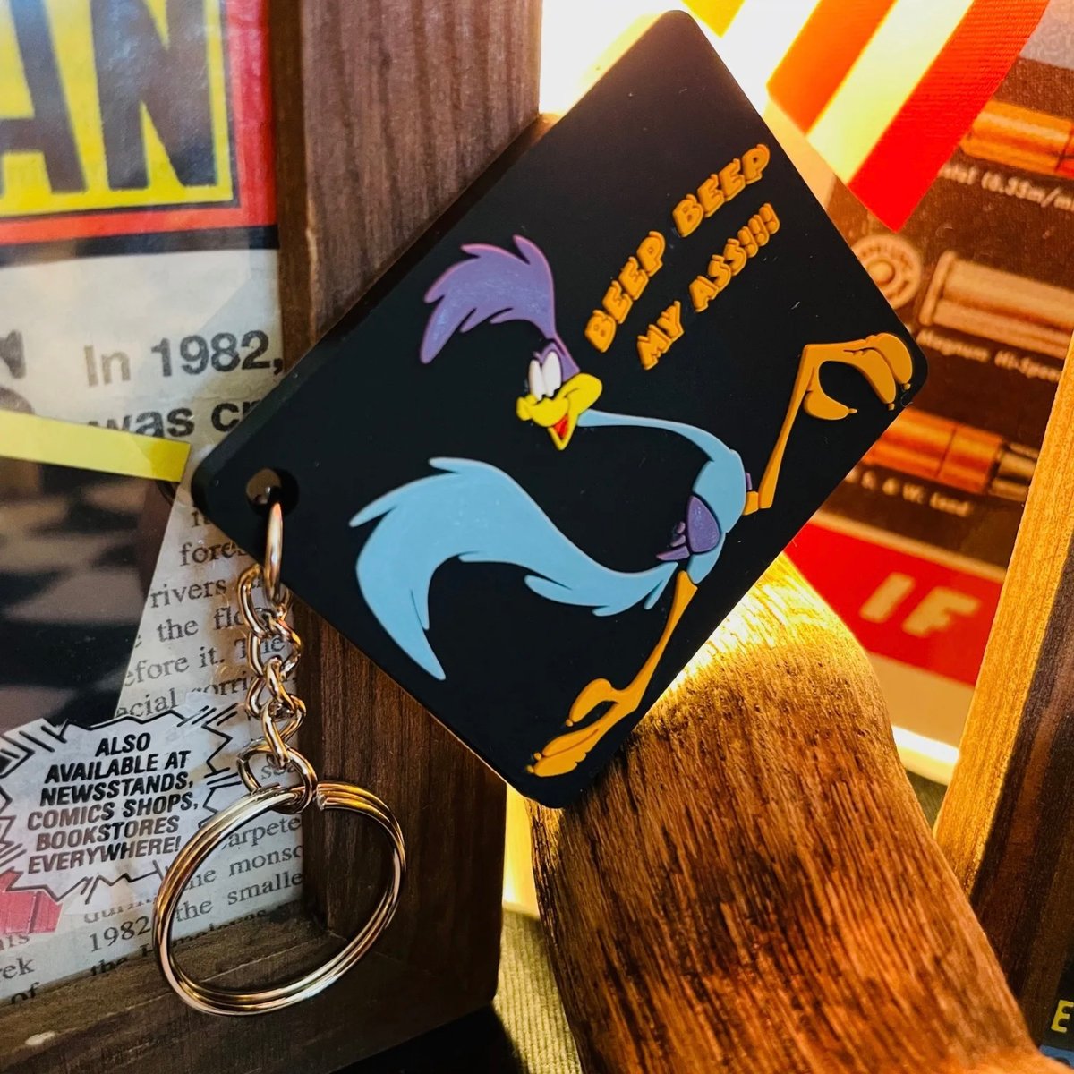 RUBBER KEY HOLDER ☆ LOONEY TUNES Road Runner ☆