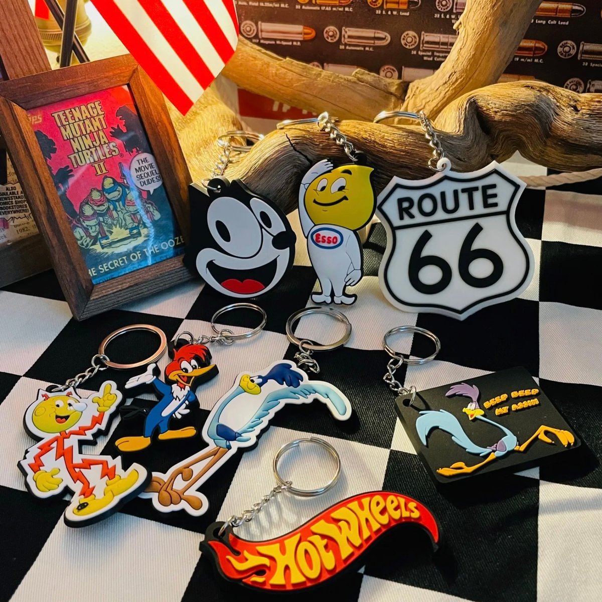 RUBBER KEY HOLDER ☆ LOONEY TUNES Road Runner ☆ RUBBER KEY HOLDER ☆ LOONEY TUNES Road Runner ☆
