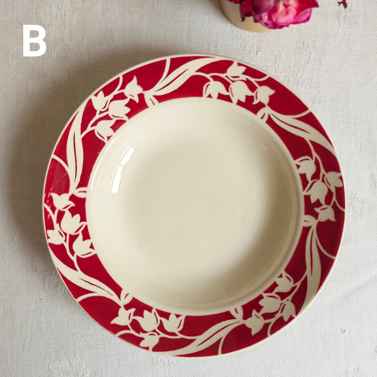 すずらん柄のプレート | Tabino Okurimono