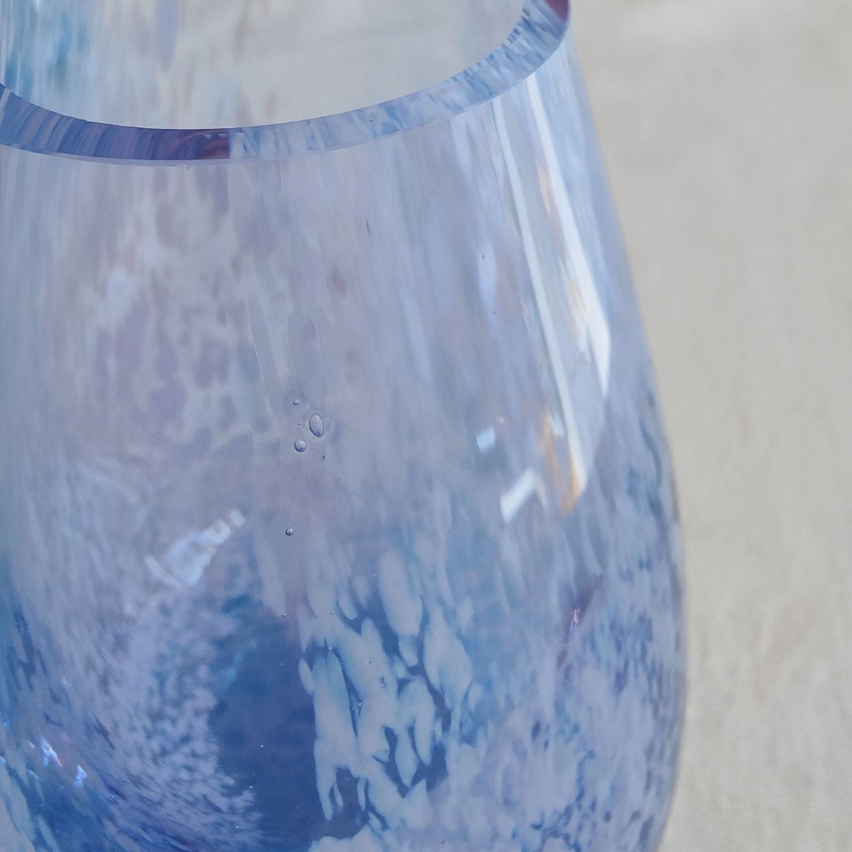 スコットランドガラスの花瓶【ブルー】 | Tabino Okurimono