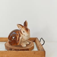 まるっとしたブラウンうさぎ