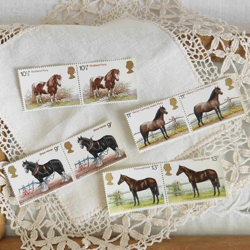 馬たちの切手【1978年】 | Tabino Okurimono