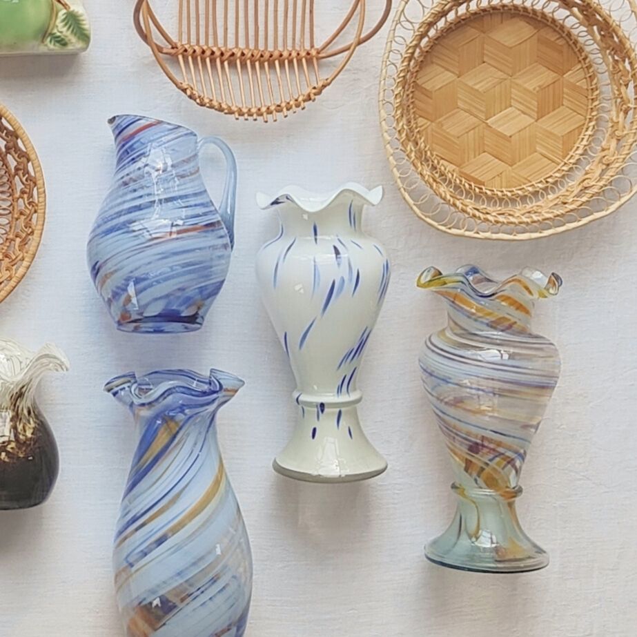 フリルガラスの花瓶【Mix color】 | Tabino Okurimono