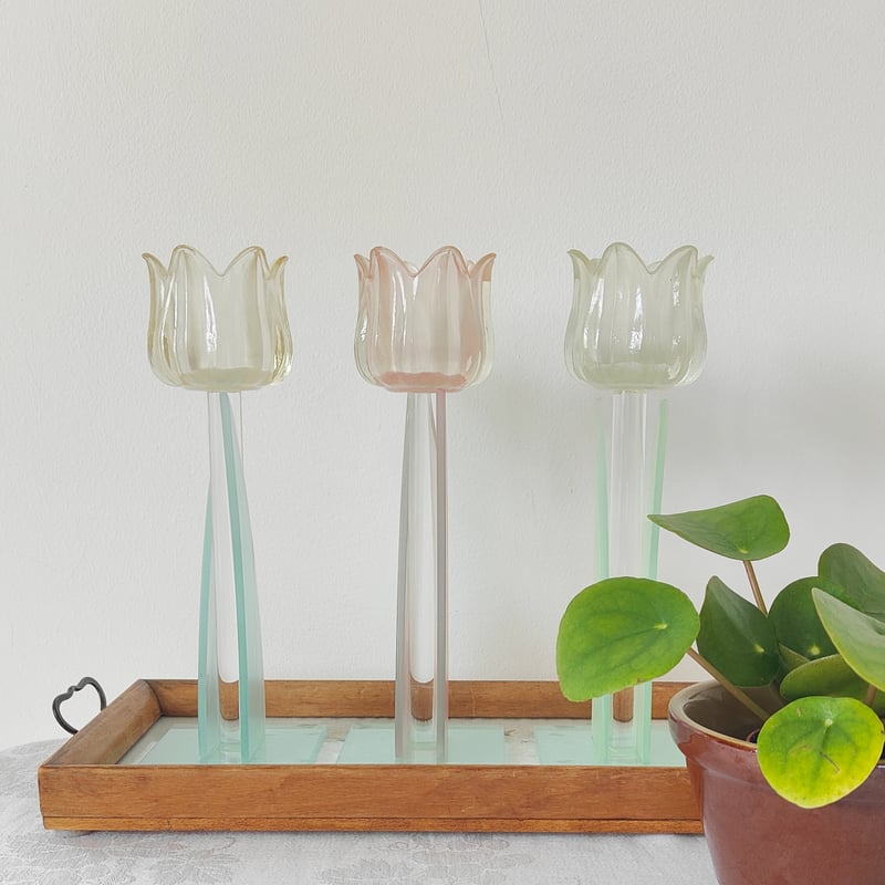 リサラーソン 三輪チューリップ キャンドルホルダー Tulipanbukett リサラーソン 三輪チューリップ キャンドルホルダー Tulipanbukett