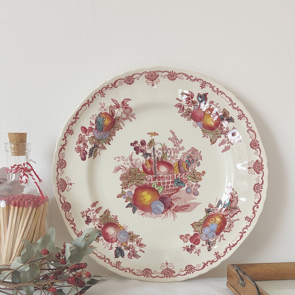 イマン　ローズバスケット　ケーキ皿　フルーツ皿　マニーローズ イマンローズバスケットケーキ皿フルーツ皿マニーローズ