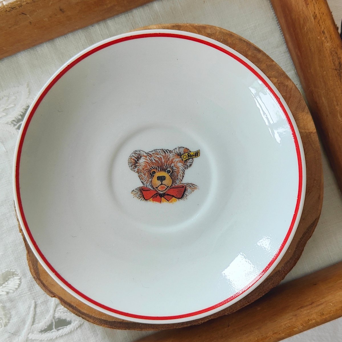 シュタイフ　ノベルティ　ミニカップ＆ソーサー シュタイフの小さなカップ&ソーサー | Tabino Okurimono