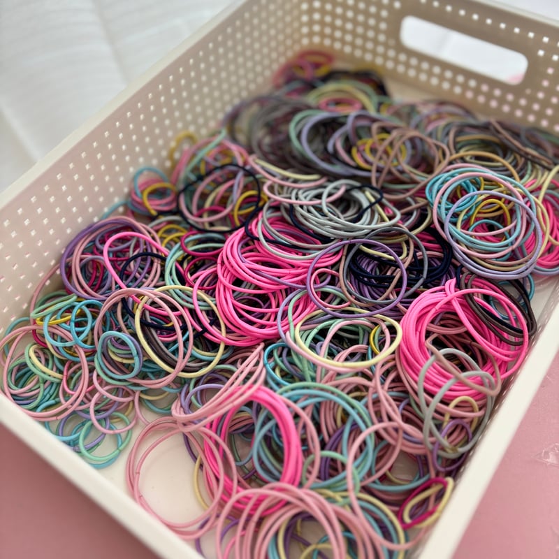 ヘアゴム超大量 | 資材屋えむたん bun_boom 