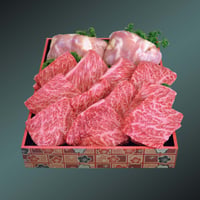 和牛肉（500g）・阿波尾鶏（600〜700g）セット焼肉用