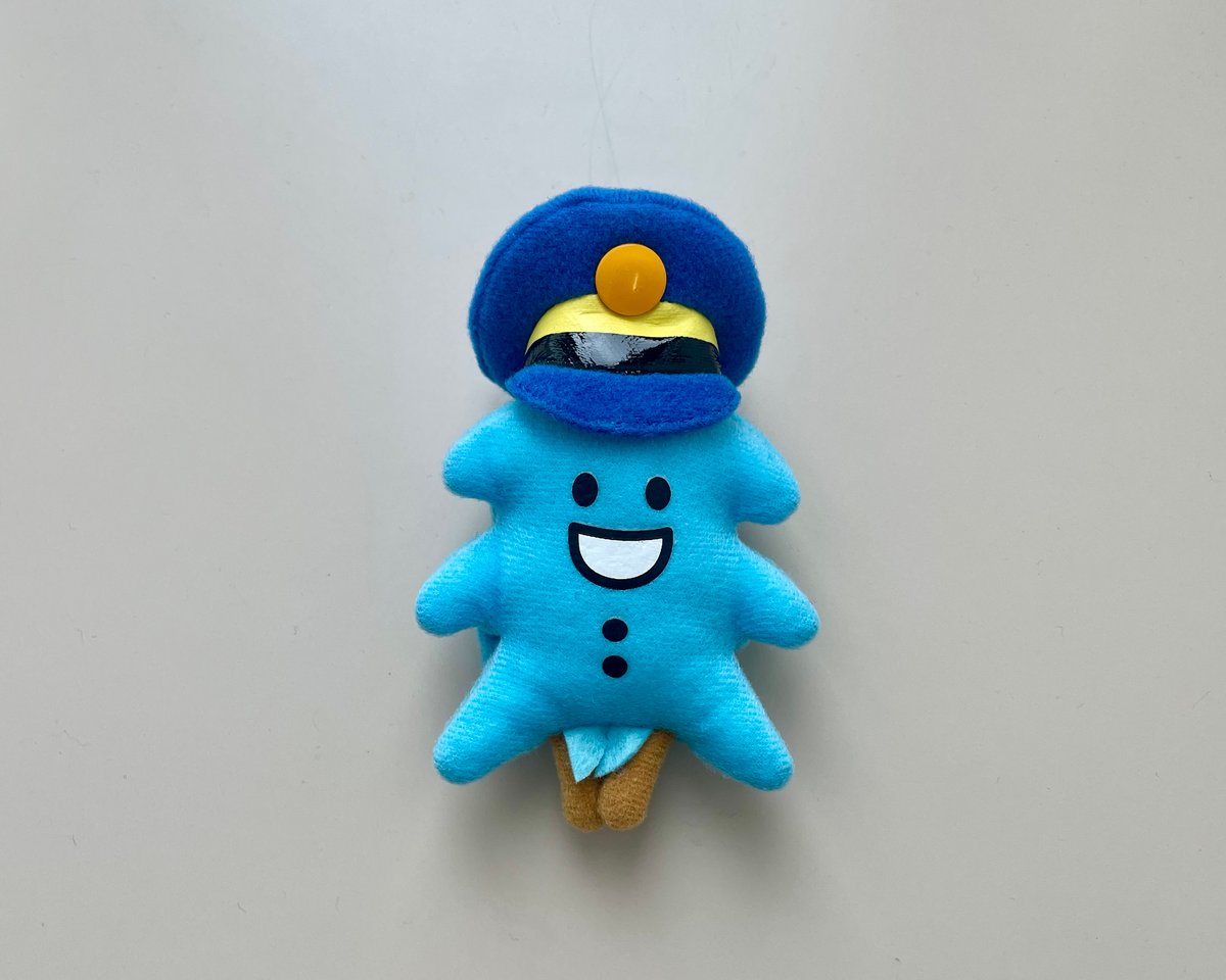 青いキャラクターぬいぐるみキーホルダー 青いキャラクターぬいぐるみ ハギーワギー青ぬいぐるみ