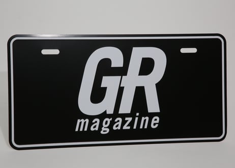 GR magazine ライセンスプレート