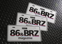 XaCAR 86＆BRZ magazine ライセンスプレート