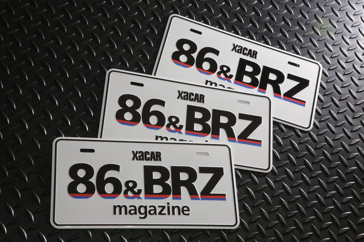 XaCAR 86＆BRZ magazine ライセンスプレート | Auto Messe We