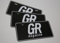 GR magazine ライセンスプレート