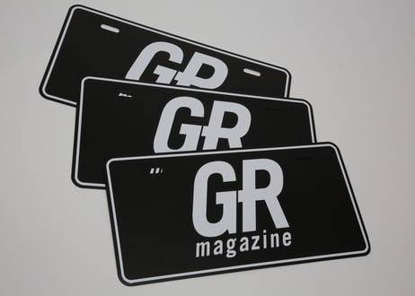 GR magazine ライセンスプレート