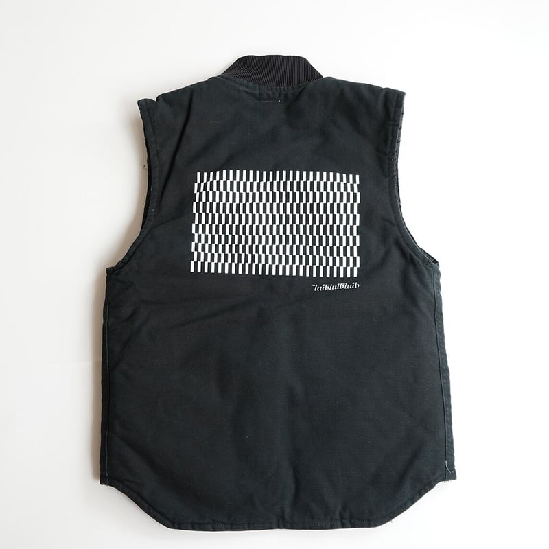 Carhartt ブラック ベスト リメイク usedリメイク ベスト | hub online store