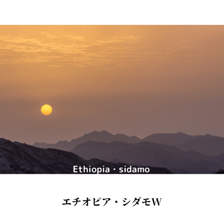 【深煎り】エチオピア・シダモW
