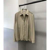 2000's Drawstrings design zip up shirt
