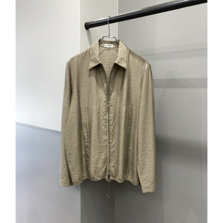 2000's Drawstrings design zip up shirt
