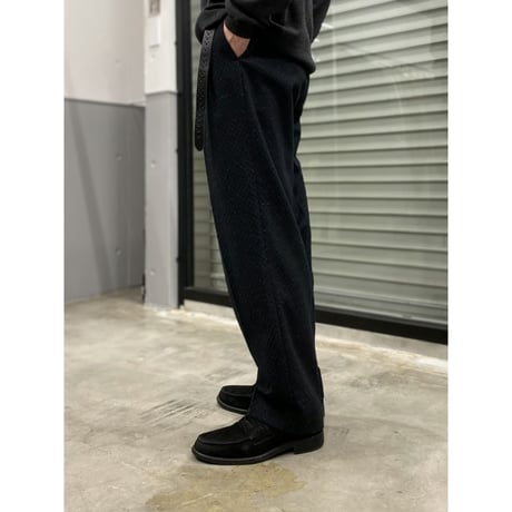 1980's-1990's Jacquard fabric 2tuck slacks pants