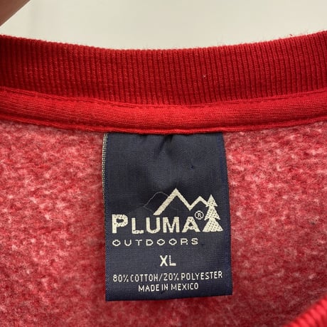 2000's "PLUMA OUTDOORS" Crew neck sweat shirt