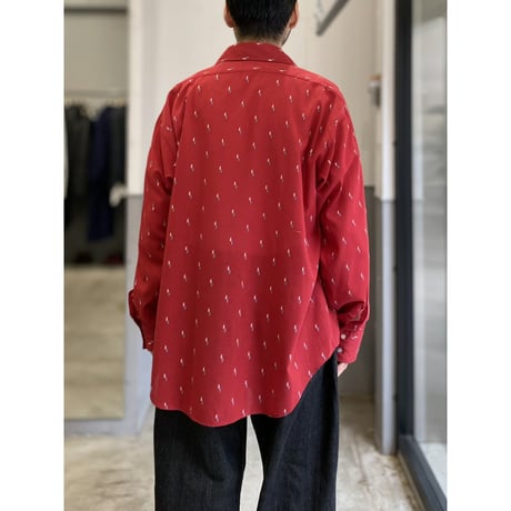 1970's "VAN HEUSEN" Embroidery design long sleeve shirt