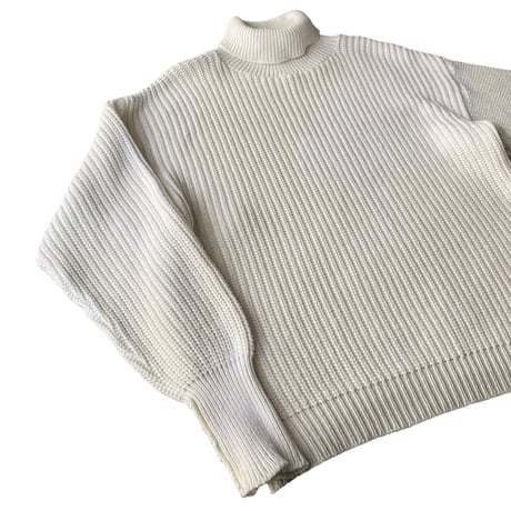 1990's "ORVIS" Turtle necked cotton knit sweater