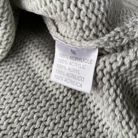 2000's Asymmetrical zip design knit sweater