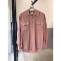 1990's-2000's Viscose blend open collar shirt