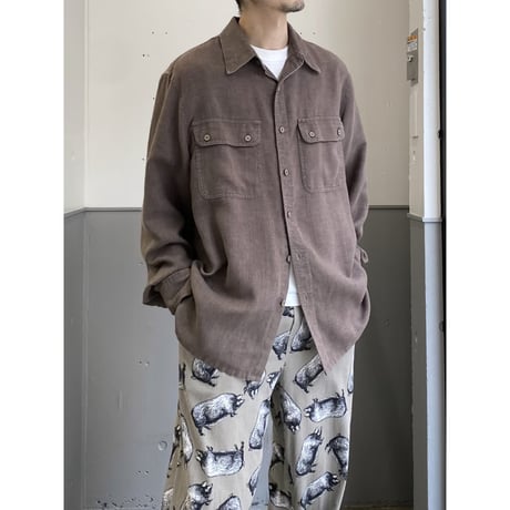 1990's "Tilley Endurables" Hemp blend long sleeve shirt