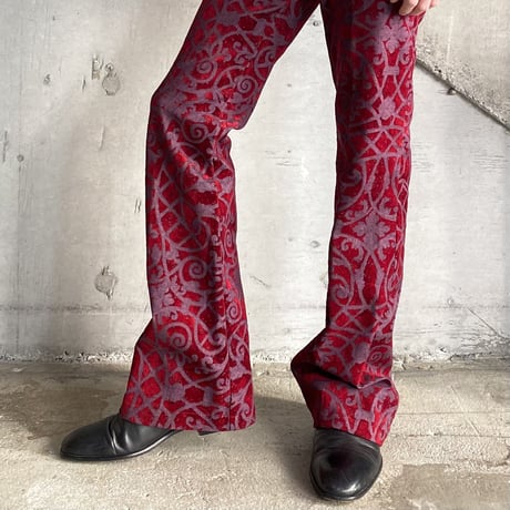 2000's FRANCE MADE stretched flare pants