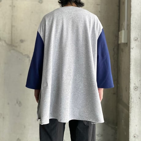 Detachable design 2tone color shirt