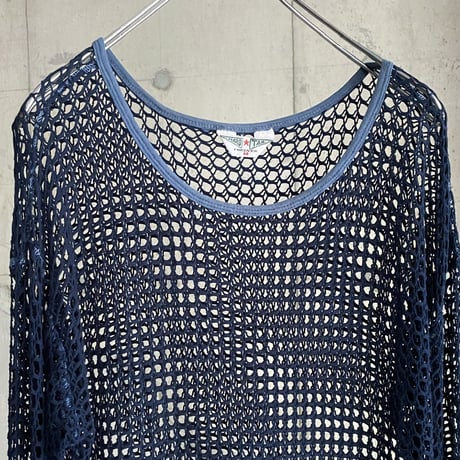 2000's Stretched mesh fabric cut & sew