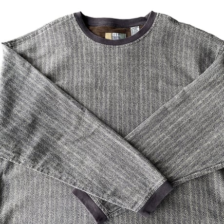 1990's Herringbone pattern printed cotton cut & sew