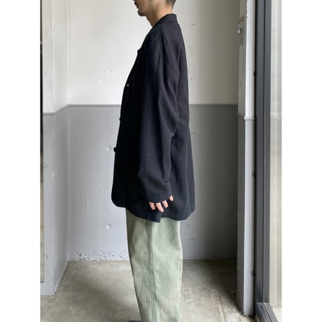 1990's Type Safari Jacket Linen Blended Relaxing Jacket