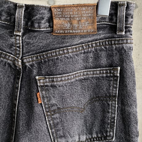 1990's "Levi's" BELGIUM made black denim pants