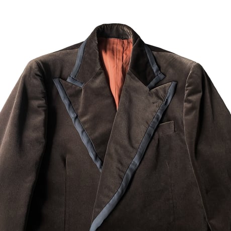 1990's "NEW REPUBLIC" Velour fabiric swallow-tailed jacket
