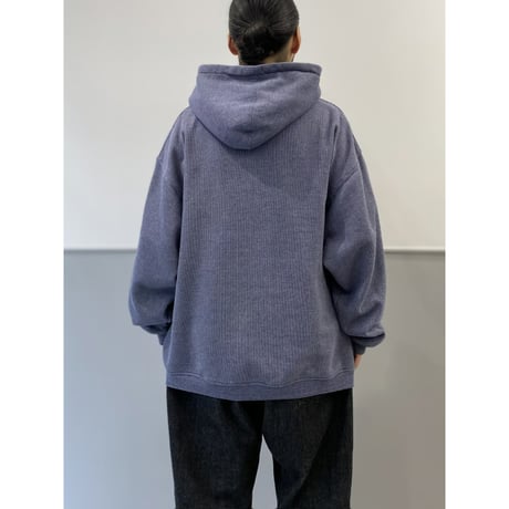 2000's Wide silhouette cotton blend half zip hoodie