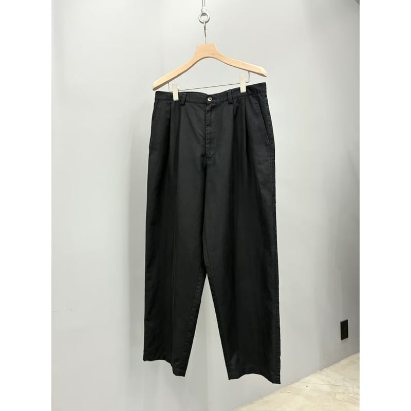 claiborne リネン/コットン　ツータックスラックス　黒31/30 古着. claiborne リネン/コットン ツータックスラックス 黒31/30 古着.