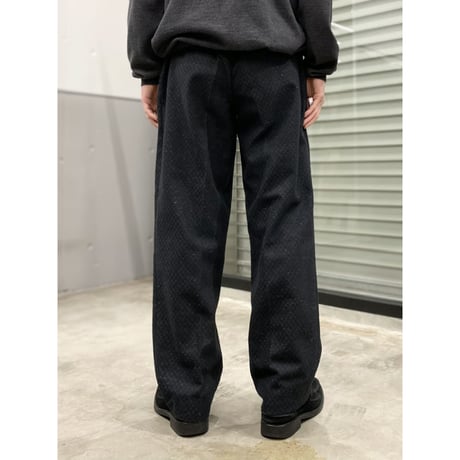 1980's-1990's Jacquard fabric 2tuck slacks pants
