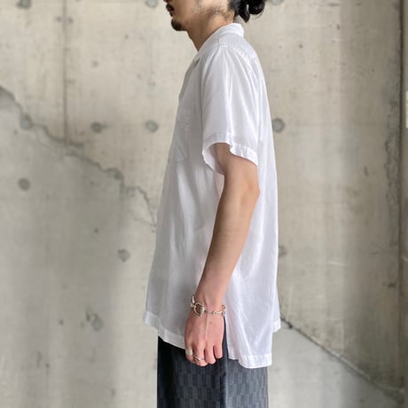 1990's "Polo by Ralph Lauren" Open collar hand woven cotton shirt