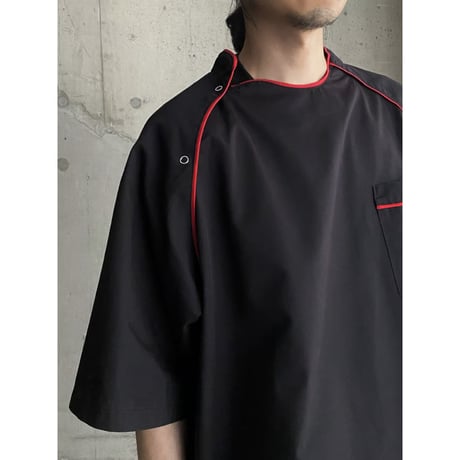 1990's-2000's Piping design short sleeve Tee