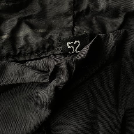 1990's Side lace black leather pants