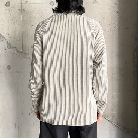 2000's Dual zip design rib knit sweater
