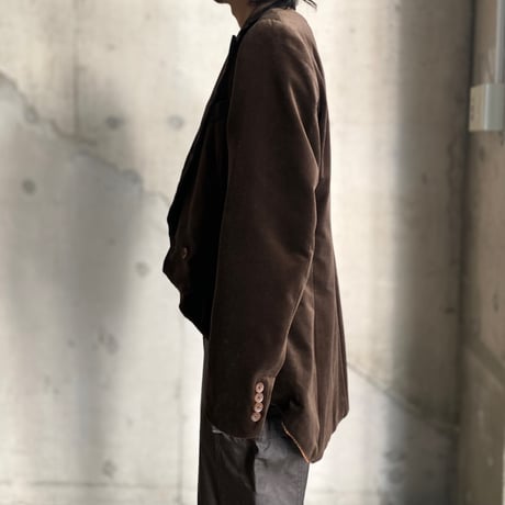 1990's "NEW REPUBLIC" Velour fabiric swallow-tailed jacket