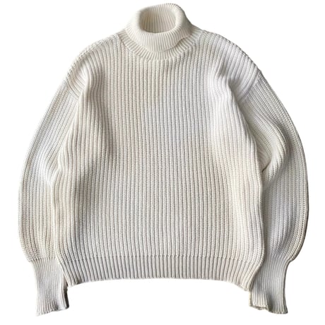 1990's "ORVIS" Turtle necked cotton knit sweater