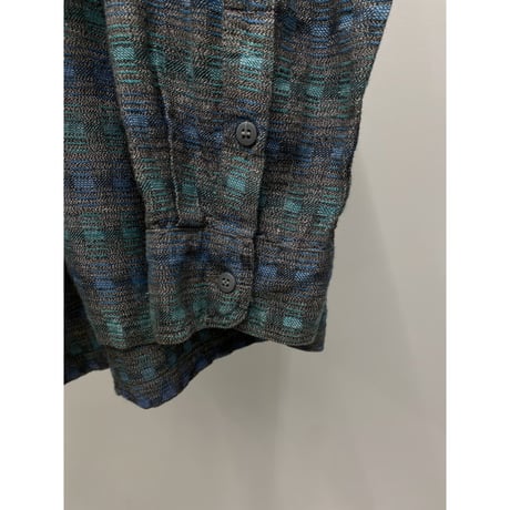 1980's Cotton jacquard long sleeve shirt