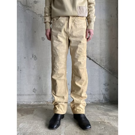 1990's-2000's "Levi's" SALESMAN SAMPLE Suede leather 5pocket pants