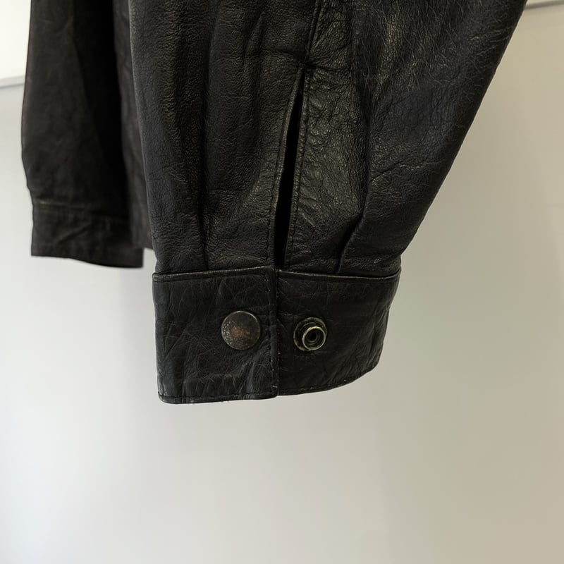 レザーシャツ Mサイズ 黒 ma17_82998243-2dce-43ea-88f6-